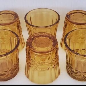 brand NEW - Gala Houseware Amber Tumblers x6 - New Glass